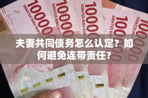 济南夫妻共同债务怎么认定？如何避免连带责任？