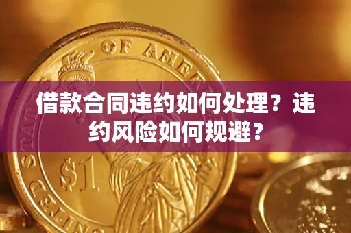 济南借款合同违约如何处理？违约风险如何规避？